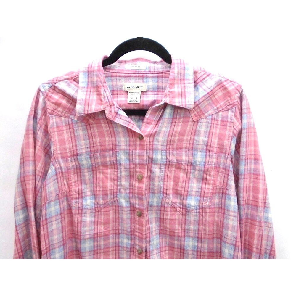 ARIAT Billie Jean Womens Size M Shirt Button Up Relaxed Western Cowgirl - Picture 2 of 10
